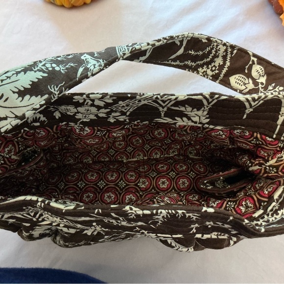 Vera Bradley pagoda print shoulder bag/brown - Picture 4 of 6
